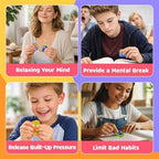 Durable BPA free ABS plastic construction details of the premium finger fidget set.