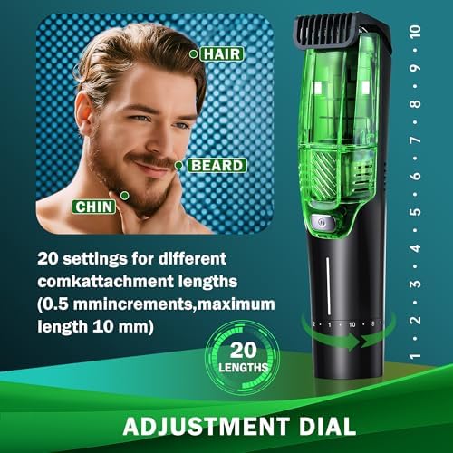 Nonk cordless beard trimmer with two comb attachments