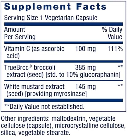 Premium packaging of Life Extension dietary supplement for maximizing cruciferous superfood absorption