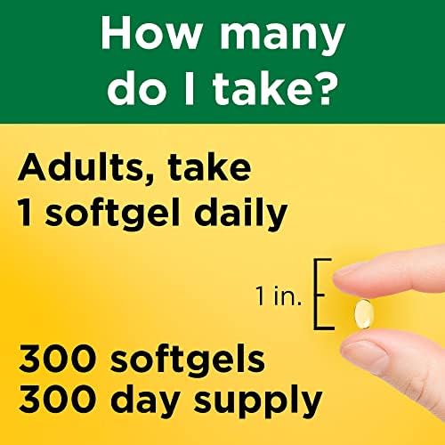 Nature Made Vitamin D3 300 count bottle packaging details