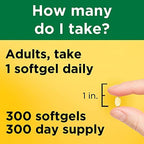 Nature Made Vitamin D3 300 count bottle packaging details