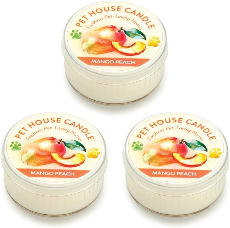 Pet House Mini Candles for Pet Odor Made with Natural Soy Wax, Plant Based, Dog and Cat Friendly Scented Candles, Variety Pack of 3 - Image 11
