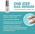 Barielle nail repair liquid shown next to retail packaging