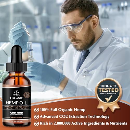 HMone natural hemp oil dietary supplement packaging