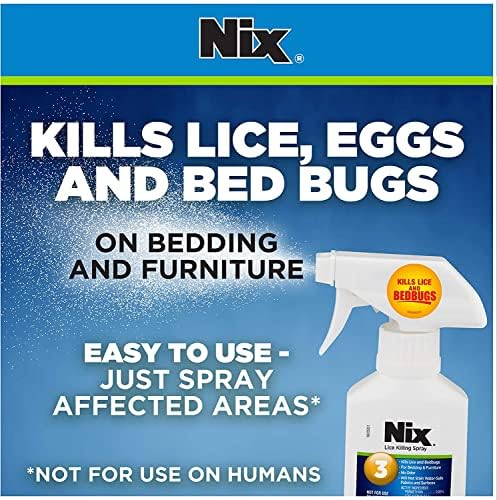 Three pack of Nix Lice Killing Spray for comprehensive home and car interior treatment.