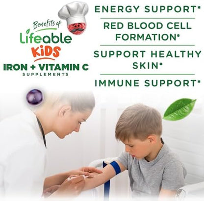 Natural pectin based grape flavor allergen free iron vitamins for toddlers close up