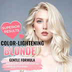 Cosmtek hair lightener mixing instructions and safety warning label