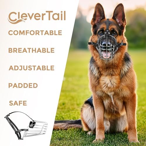 Authentic CleverTail dog muzzle packaging for large breeds