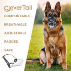 Authentic CleverTail dog muzzle packaging for large breeds