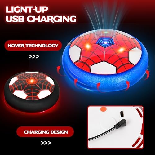 Close up view of the thick protective foam bumper wrapped around the rechargeable indoor floating ball.