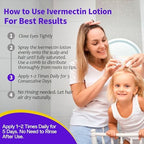 Shunniub Ivermectin 0.5 percent lice treatment application instructions label