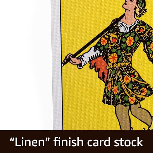 Full 78 card tarot deck spread out for reading
