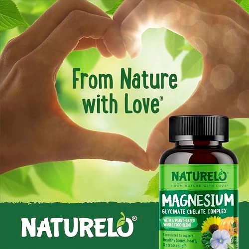 USA imported authentic Naturelo magnesium bisglycinate 120 capsules bottle for sleep and muscle relaxation