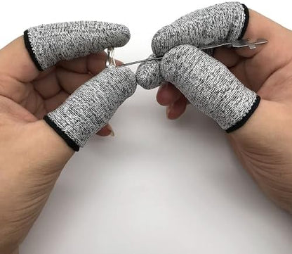 Durable finger guard sleeves utilized as a glove life extender for industrial or gardening tasks.