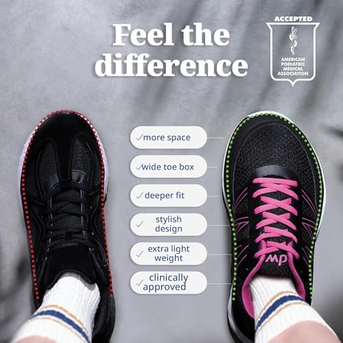 Bottom view of Diawin lightweight traction outsole for swollen feet.