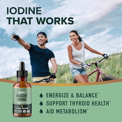 Close up label details of SMNutrition USDA Certified Organic iodine supplement