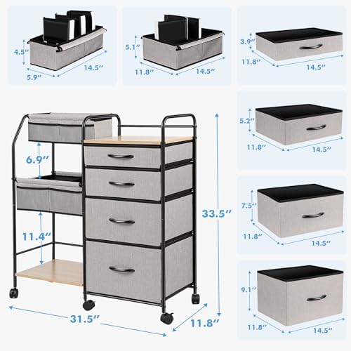 Fabuday utility cart angled shot showing reinforced metal frame construction