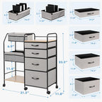 Fabuday utility cart angled shot showing reinforced metal frame construction
