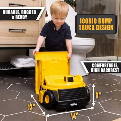 Tonka 2-in-1 potty chair with splash guard exposed