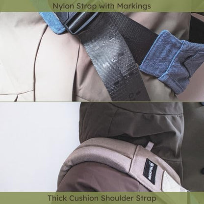 Auyeazgo toddler sling carrier showing breathable cotton fabric