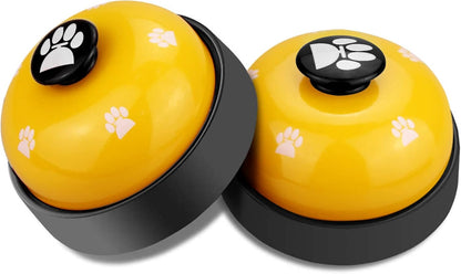 Comsmart Dog Training Bell, Set of 2 Dog Puppy Pet Potty Training Bells, Dog Cat Door Bell Tell Bell with Non-Skid Rubber Base 2 Pack White - Image 12