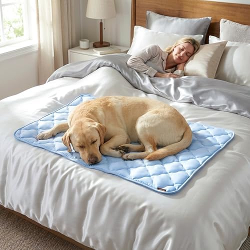 ZOMISIA extra large cooling mat dimensions showing forty one by twenty seven inches