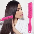 Sifangwuxing dual side hair texturizing comb in use