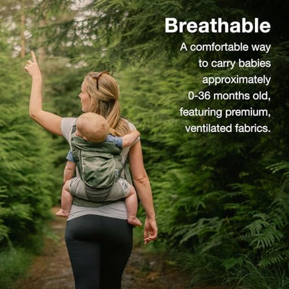 Osprey Poco ergonomic baby carrier featuring breathable mesh fabric