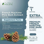 Purely Holistic 350mg pine bark extract vegan capsules packaging overview