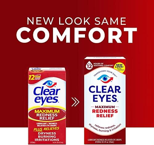 Imported USA Clear Eyes sterile lubricant drops for whitening eyes.