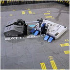 Close up of BattleBots arena with pulverizing hammer hazard