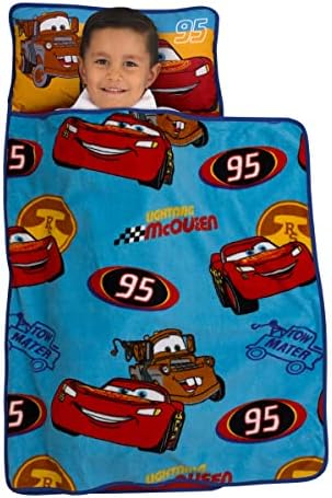NoJo toddler travel bedding set with integrated pillow and Mater character graphics