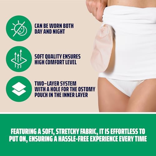 Corsinel lightweight abdominal support wrap highlighting the latex free elastic knit