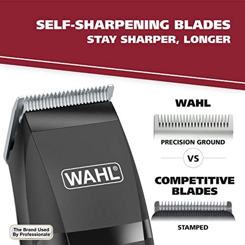 Ergonomic Wahl corded hair clipper close up showcasing the taper control.