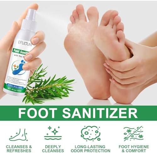 Two pack 120ml foot refreshing spray for daily hygiene and cooling relief