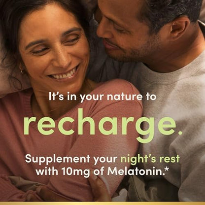 Close up shot of the unique tri-layer time-release tablet from Nature's Bounty Sleep3 sleep support supplement.