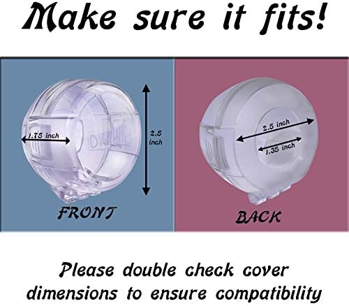 Driddle stove knob guard showing clear polycarbonate material