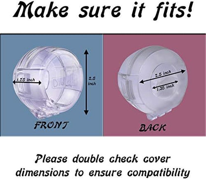Driddle stove knob guard showing clear polycarbonate material