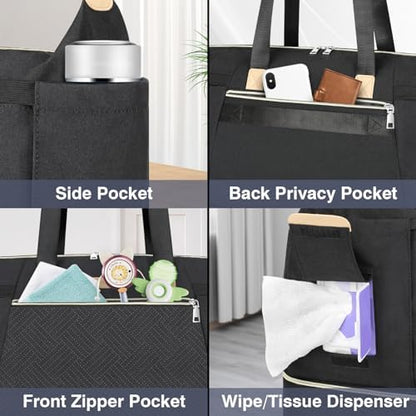 Itiezy diaper bag showing pacifier case