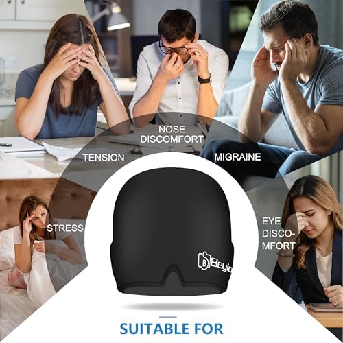 Beyio reusable gel cap showing 360-degree cooling coverage