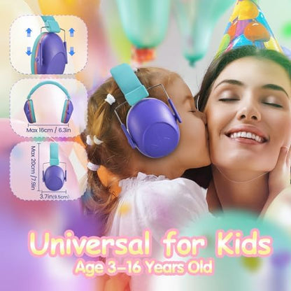 Child wearing Onhear sensory friendly noise cancelling earmuffs