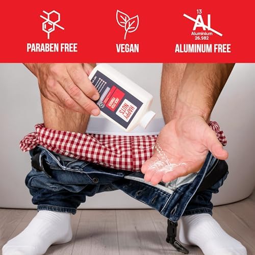 HAPPY NUTS premium talc free body powder for absorbing moisture and soothing irritation