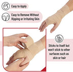Flexible medical wrap demonstrating high elasticity stretch for joints