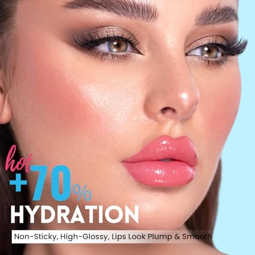 Pudaier Excellent Recovery Glossy Lip Stain, Moisturizing Lip Care Tinted Lip Oil, Hydrating Plumping Lip Gloss Balm, Non-Sticky Long Lasting Light Texture LipGloss Oil for Dry Lip (05 Muted Flame) - Image 4