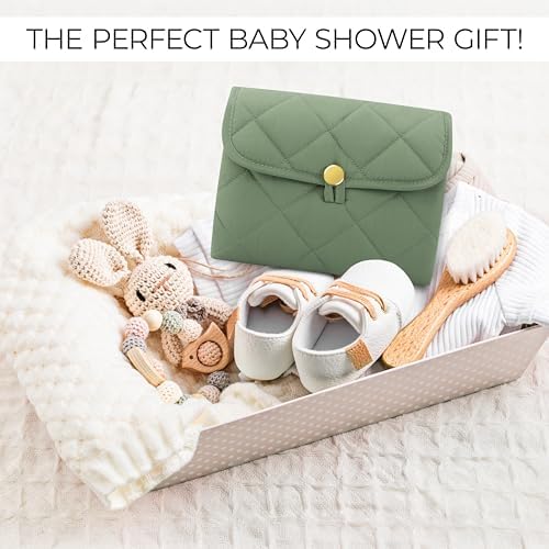 Zicoto hygienic sage green travel mat for baby diaper changes