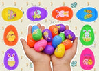 Cenmeytoy fidget spinner balls inside an Easter basket
