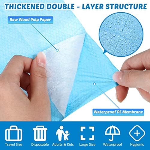 Individually wrapped pocket sized disposable toilet seat covers for travel hygiene.