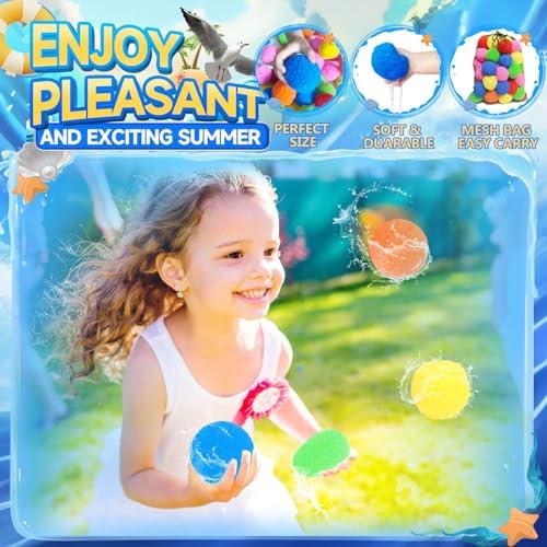 Close up of the soft polypropylene cotton material used in these premium non toxic reusable outdoor toys