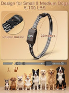 Compact dog shock collar being adjusted for a small breed pet neck size