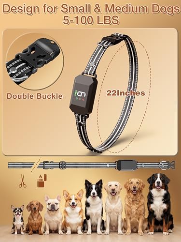 Compact dog shock collar being adjusted for a small breed pet neck size